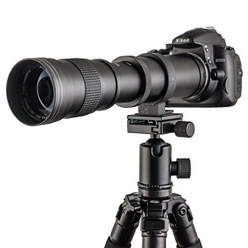 Fotga 420-800mm f/8.3-16 Super Tele Zoom Objektiv Teleobjektiv Zoomobjektiv Vario-Objektiv Lens für Canon EOS 1D, 5D, 6D, 7D, 10D, 20D, 30D, 40D, 50D, 60D, 100D, 300D, 350D, 400D, 450D, 500D, 550D, 600D, 700D, 1000D, 1100D, 1200D und mehr DSLR/SLR Kamera von FOTGA