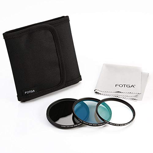 Fotga 67 mm Slim Optical Glass Camera Lens Filter Kits (Variable ND2-ND407 ND + MC UV + MC CPL Filter) + Filtertasche, passend für Canon Nikon Sony Pentax DSLR Mirrorless Camera Lens von FOTGA