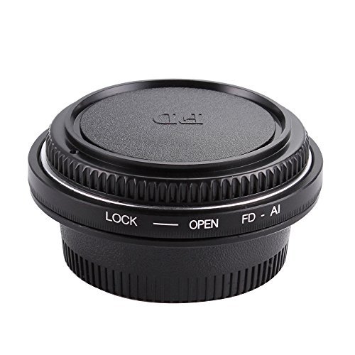 Fotga FD-AI Objektiv-Mount-Adapter-Ring mit Glas für Canon FD FC Objektiv Auf Nikon AI F Mount Kamera D7200 D7100 D7000 D5500 D5300 D5200 D5100 D5000 D3300 D3200 D3100 D3000 D90 D80 D70 D60 D600 D610 D750 D800 D810 von FOTGA