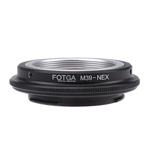 Fotga Lens Mount Adapter Konverter für Leica M39 L39 Objektiv an Sony Spiegellose DSLR Kamera NEX-7 NEX-F3 A6000 A6100 A6300 A6600 A7 A7R A7S II III IV A9 II A7C A1 ZV-E10 von FOTGA