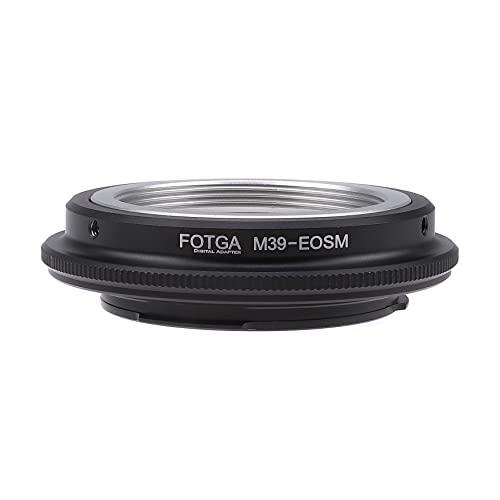 Fotga Lens Mount Adapter für M39 L39 Mount Objektiv auf Canon EOS EF-M Mount M M2 M3 M5 M6 II M10 M50 M100 M200 Spiegellose Kamera M39-EOSM von FOTGA