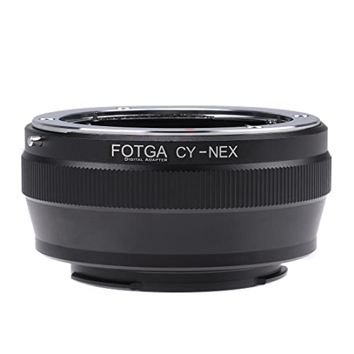 Fotga Objektivadapter-Konverter für Contax Yashica C/Y CY-Objektiv an Sony spiegellose DSLR-Kamera NEX-7 NEX-F3 A6000 A6100 A6300 A6600 A7 A7R A7S II III IV A9 II A7C A1 ZV-E10 von FOTGA