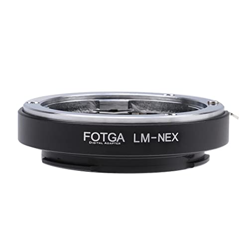 Fotga Objektivadapter-Konverter für Leica M-Objektiv an Sony spiegellose DSLR-Kamera NEX-7 NEX-F3 A6000 A6100 A6300 A6600 A7 A7R A7S II III IV A9 II A7C A1 ZV-E10 von FOTGA