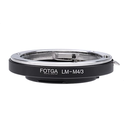 Fotga Objektivadapter-Konverter für Leica M Objektiv auf M4/3 Micro Four Thirds MFT spiegellose Kameras, für Panasonic GH3/4 GH5 GH6 GF6 G100 GF10 GX9 GX85 Olympus OM-1 E-M1 E-M10 III E-P7 E-PL8/9 von FOTGA