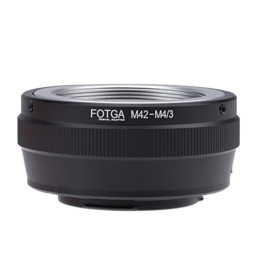 Fotga Objektivadapter-Konverter für M42 42mm Objektiv auf M4/3 Micro Four Thirds MFT spiegellose Kameras, für Panasonic GH3/4 GH5 GH6 GF6 G100 GF10 GX9 GX85 Olympus OM-1 E-M1 E-M10 III E-P7 E-PL8/9 von FOTGA