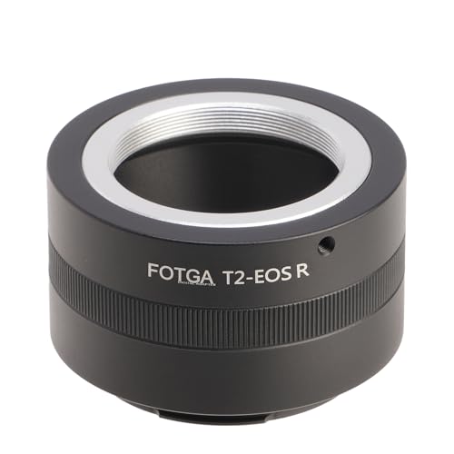 Fotga Objektivadapter für T2 T Schraubobjektiv an Canon EOS R RF Mount Serie EOS R RP R5 R6 R5C R7 R10 DSLR Kamera von FOTGA