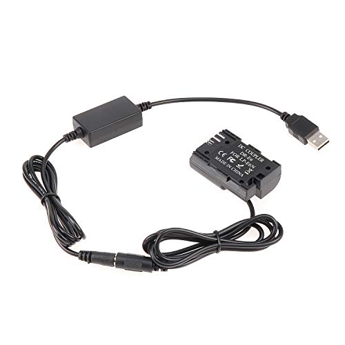 Fotga USB-Netzteilkabel + decodierter LP-E6-Dummy-Akku für Canon R5 R5C R6 R EOS 5D Mark IV III 5DS 5DS R 5D Mark II 6D II 7D II 90D 80D 70D 60D 60Da Kamera Fotga USB-Netzteilkabel + decodierter LP-E6-Dummy-Akku für Canon R5 R5C R6 R EOS 5D Mark IV III 5DS 5DS R 5D Mark II 6D II 7D II 90D 80D 70D 60D 60Da Kamera von FOTGA