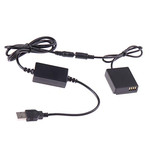 Fotga USB-Stromkabel mit Dummy-Akku DMW-BLG10 für Panasonic GF3 GF5 GF6 GX7 GX9 GX80 GX85 GX86 LX100 S6K F3K Kamera von FOTGA
