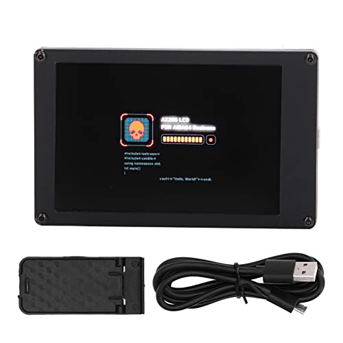FOUF 3,5-Zoll-IPS-USB-Mini-Bildschirm, LCD-Bildschirmanzeige HDMI 1080P-Monitor IPS 60fps mit Schwarzem Acrylgehäuse, LCD-Anzeigemodul für USB AIDA64 und für Raspberry Pi FOUF 3,5-Zoll-IPS-USB-Mini-Bildschirm, LCD-Bildschirmanzeige HDMI 1080P-Monitor IPS 60fps mit Schwarzem Acrylgehäuse, LCD-Anzeigemodul für USB AIDA64 und für Raspberry Pi von FOUF