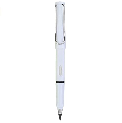 FOUTP Tintenloser Bleistifte,Ewiger Bleistift, Tintenloser Bleistifte Ewig, Immerwährender Bleistift, Technologie Unbegrenztes Schreiben Ewiger Bleistift Kein Tintenstift (Weiß) von FOUTP