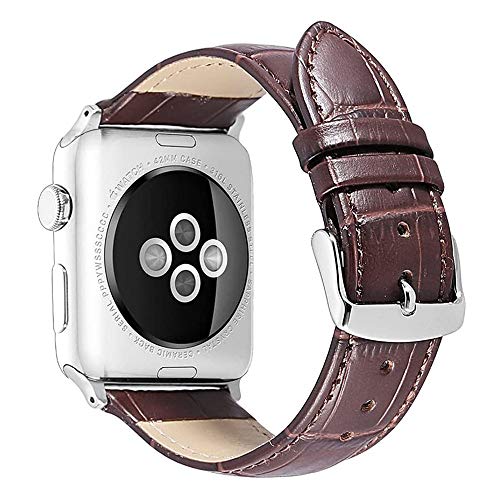 FOUUA Kompatibel für Apple Watch Armband Leder Krokodilmuster 45mm 40mm 44mm 42mm 40mm 38mm Weichlederband Ersatzband Kompatibel für iWatch Armband Serie 7 6 5 4 3 2 1 SE FOUUA Kompatibel für Apple Watch Armband Leder Krokodilmuster 45mm 40mm 44mm 42mm 40mm 38mm Weichlederband Ersatzband Kompatibel für iWatch Armband Serie 7 6 5 4 3 2 1 SE von FOUUA