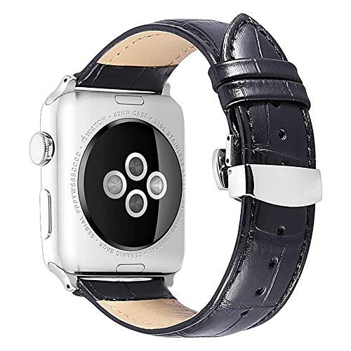 FOUUA Kompatibel für Apple Watch Armband Leder Krokodilmuster 45mm 40mm 44mm 42mm 40mm 38mm Weichlederband Ersatzband Kompatibel für iWatch Armband Serie 7 6 5 4 3 2 1 SE FOUUA Kompatibel für Apple Watch Armband Leder Krokodilmuster 45mm 40mm 44mm 42mm 40mm 38mm Weichlederband Ersatzband Kompatibel für iWatch Armband Serie 7 6 5 4 3 2 1 SE von FOUUA