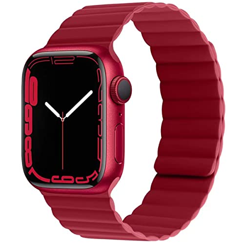 FOUUAAO Kompatibel mit Apple Watch8 Armband Silikon 49mm 45mm 44mm 40mm 41mm,Männer und Frauen Uhrenarmband Silikon Magnetverschluss Ersatzarmband für iWatch Armbänder SE Series Ultra 8/7/6/5/4/3/2/1 FOUUAAO Kompatibel mit Apple Watch8 Armband Silikon 49mm 45mm 44mm 40mm 41mm,Männer und Frauen Uhrenarmband Silikon Magnetverschluss Ersatzarmband für iWatch Armbänder SE Series Ultra 8/7/6/5/4/3/2/1 von FOUUAAO