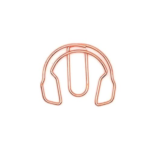 Musik Hinweis Büroklammern Kreative Gitarre Metall Memo Edelstahl Dokument Organisieren Dateiklemme Lesezeichen Clip Schule Liefert (Rose Gold Kopfhörer) von FOVAOK