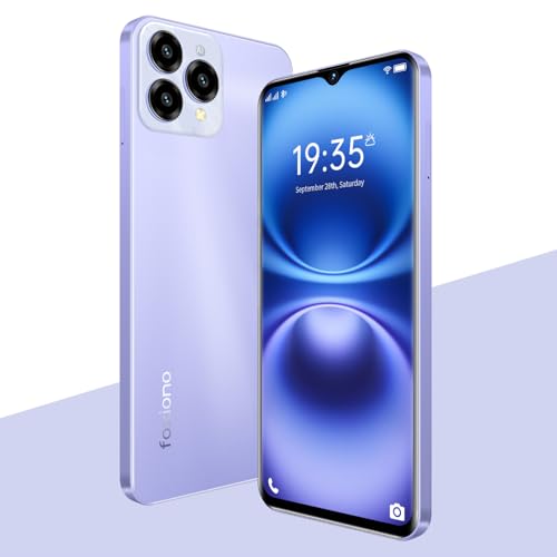 FOXIONO Das Handy für 6.6cm aufgeklinkst, 4GRAM+ Ungar /TF256GB, 4G LTE TDD, 5mpl + 13mp-Kamera, 4000mah, 8 atomhochgeschwindigkeit (9, Purple) von FOXIONO