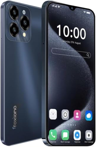 FOXIONO Handy Ohne vertrag Android, 8GB+64GB, Octa Core Handy Günstig 90Hz 6.52" Zoll HD+,4000mAh Smartphone ohne vertrag Günstig, 13MP+5MP, Dual SIM 4G Simlockfreie Handys (Black) von FOXIONO