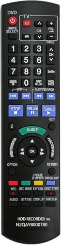 Ersatz Fernbedienung Panasonic für Panasonic Fernbedienung Blu ray DVD Disc HDD Recorder IR6 DMR-HWT130 DMR-HW120EBK DMR-HWT230 DMR-HWT230EB von FOXRMT
