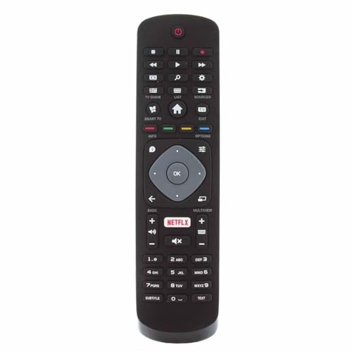 Ersatz Fernbedienung Philips für Original Philips 996596003606 kompatibel mit 32PFS5362 49PUS610112 65PUS6262 mit Netflx-Taste, Keine Programmierung erforderlich von FOXRMT