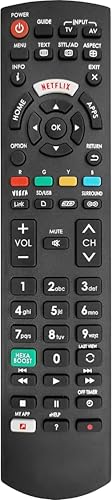 Ersatz Universal Fernbedienung für Panasonic TV Smart TV - Panasonic Original Fernbedienung HDTV LCD LED Smart TV Mit Netflix/My APP/Viera Link Ersatz Universal Fernbedienung für Panasonic TV Smart TV - Panasonic Original Fernbedienung HDTV LCD LED Smart TV Mit Netflix/My APP/Viera Link von FOXRMT