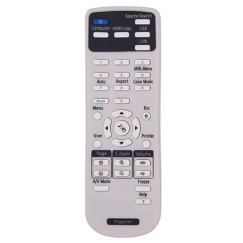 FOXRMT Fernbedienung für Epson Projektor EB-108, 2042, 2142W, 2247U, 960W, 970, 980W, 990U, S39, S41, U42, W05, W140, W39, EX3220, EX5220, EX5230 FOXRMT Fernbedienung für Epson Projektor EB-108, 2042, 2142W, 2247U, 960W, 970, 980W, 990U, S39, S41, U42, W05, W140, W39, EX3220, EX5220, EX5230 von FOXRMT