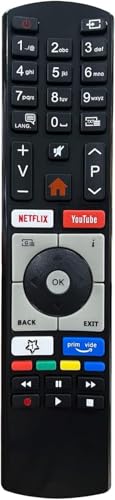 FOXRMT Ersatz-Fernbedienung RC4318/RC4318P für Telefunken Finlux Vestel Edenwood 4K Ultra HD mit YouTube Netflx Tasten - aus der Box FOXRMT Ersatz-Fernbedienung RC4318/RC4318P für Telefunken Finlux Vestel Edenwood 4K Ultra HD mit YouTube Netflx Tasten - aus der Box von FOXRMT