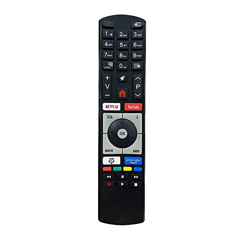 FOXRMT Ersatz RC4318P/RC4318 Fernbedienung für Telefunken Finlux Vestel Edenwood 4K Ultra HD TVs mit YouTube Netflix Tasten - Keine Einrichtung erforderlich von FOXRMT