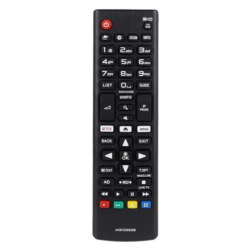 FOXRMT Ersatz TV-Fernbedienung LG AKB75095308 für LG Smart-TVs, kompatibel mit allen LG Smart LCD LED 3D HDTVs, keine Konfiguration erforderlich, Universal-Fernbedienung LG FOXRMT Ersatz TV-Fernbedienung LG AKB75095308 für LG Smart-TVs, kompatibel mit allen LG Smart LCD LED 3D HDTVs, keine Konfiguration erforderlich, Universal-Fernbedienung LG von FOXRMT