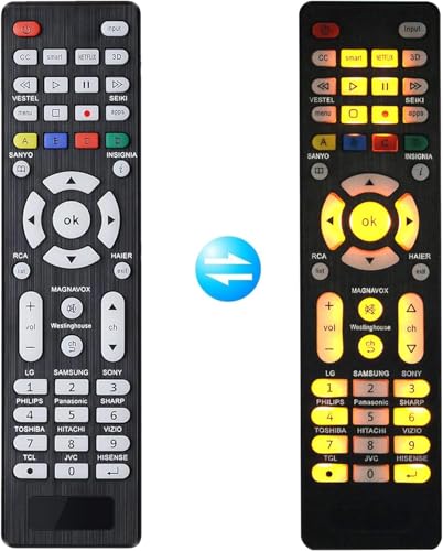 FOXRMT Universal-Fernbedienung für Samsung, LG, Sony, Panasonic, HAIER, Toshiba, Philips, TCL, Hitachi, Hisense Vizio, Smart TVs mit Hintergrundbeleuchtung FOXRMT Universal-Fernbedienung für Samsung, LG, Sony, Panasonic, HAIER, Toshiba, Philips, TCL, Hitachi, Hisense Vizio, Smart TVs mit Hintergrundbeleuchtung von FOXRMT