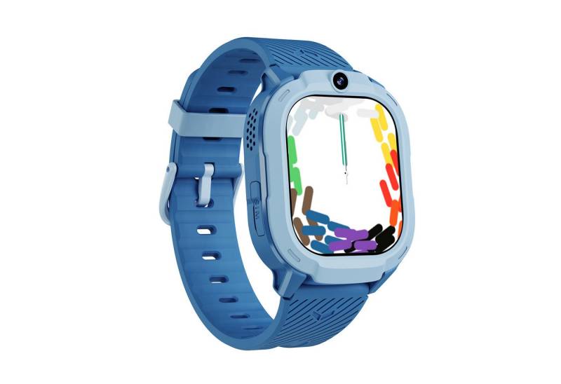 FOXSPORT 2025 NEW ​​1,75-Zoll-Bildschirm​ Kinder Smartwatch, Mit abnehmbarem Armband, weicher Silikonhülle und Ladekabel, SIM-Karte, 4G-Netzwerk, Unterstützung APP-Download von FOXSPORT