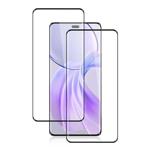 FOXZKISS 2 Stück 0.33mm Ultra-klar Anti-Fingerprint Folie für Panzerglas Honor 200 Pro Schutzfolie, Anti-Staub Glas für Schutzglas Honor 200 Pro Panzerfolie，3D-Volle Bedeckung Displayschutz von FOXZKISS