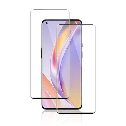 FOXZKISS für OnePlus 9 Pro Schutzglas,2 Stück für Panzerglas OnePlus 9 Pro Schutzfolie, Displayfolie für OnePlus 9 Pro Panzerfolie, Anti-Kratzen für OnePlus 9 Pro Displayschutzfolie von FOXZKISS