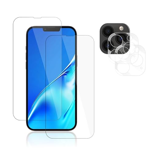 für iPhone 13 Pro Max Schutzfolie, 2 Stück für iPhone 13 Pro Max Panzerglas mit Kameraschutz, Kratzfest Blasenfrei für iPhone 13 Pro Max Displayfolie, für Displayschutz iPhone 13 Pro Max Folie von FOXZKISS