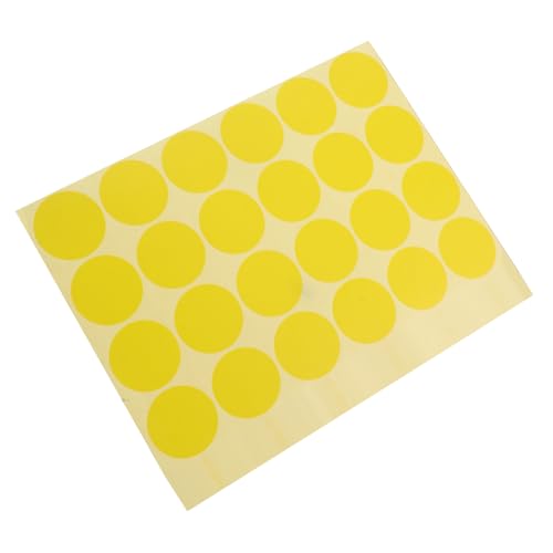 FOYTOKI 2 Packungen Selbstklebende Punktaufkleber: 32 Mm Kleine Farbige Kreisetiketten Zum Sortieren Und Kennzeichnen – Gelbe Codieretikettenaufkleber Fürs Büro von FOYTOKI