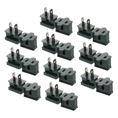 FOYTOKI 20st Steckdose Steckerkappenadapter Stecker Buchse Weihnachtsbeleuchtung Verdrahten Weihnachtslichtadapter Lichtstecker Adapter Weiblicher Stecker Vampir-clips Green Plastik von FOYTOKI