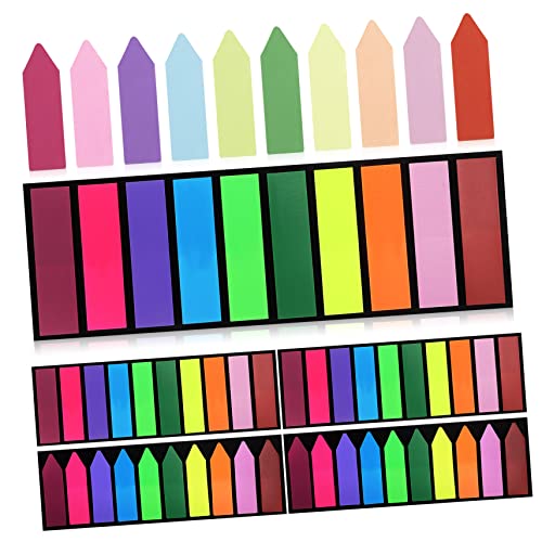 FOYTOKI 6Packung Selbstklebende Indexbuchmarkierungen Positionierbare Farbige Registerkarten Markieren Und Hervorheben Für Schule Büro Und Zuhause von FOYTOKI