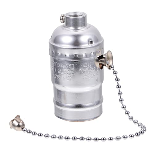 FOYTOKI Lampenfassung Retro Aluminium mit Zugschalter Vintage Lampenhalter für Deckenleuchten Pendelleuchten und DIY Projekte für Standard Glühbirnen Einfache Montage FOYTOKI Lampenfassung Retro Aluminium mit Zugschalter Vintage Lampenhalter für Deckenleuchten Pendelleuchten und DIY Projekte für Standard Glühbirnen Einfache Montage von FOYTOKI