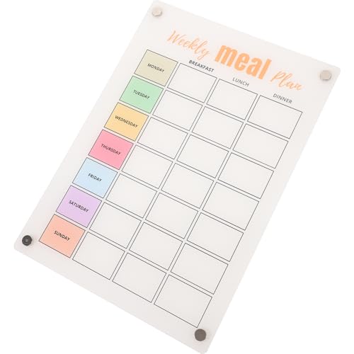 FOYTOKI Magnetische Menütafel für Kühlschrank Abwischbare Planer Menütafel aus Robustem Wiederverwendbar für Büro und Zuhause mit Magneten für Einfache FOYTOKI Magnetische Menütafel für Kühlschrank Abwischbare Planer Menütafel aus Robustem Wiederverwendbar für Büro und Zuhause mit Magneten für Einfache von FOYTOKI