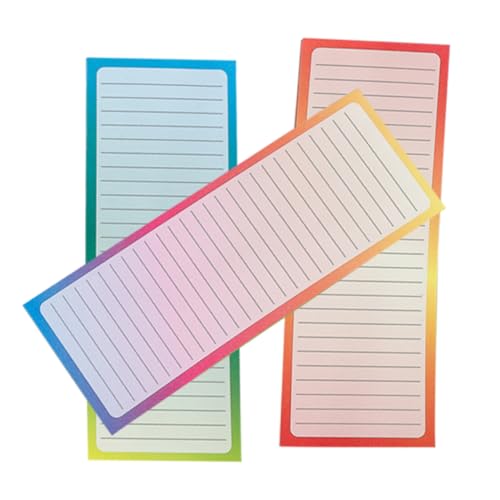 FOYTOKI Stylischer Magnet-notizblock für Den Kühlschrank 3 Blöcke Set mit Je 50 Blatt Planer Memo-Funktion von FOYTOKI