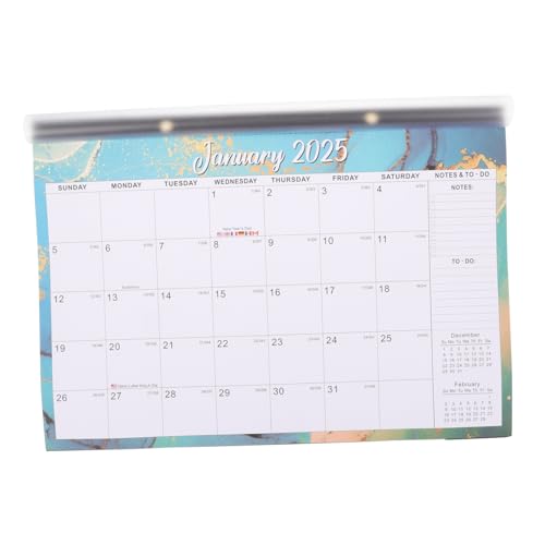 FOYTOKI Haushalt Zum Aufhängen An Der Wand Monatsplaner Hängekalender 2024 Whiteboard- Zeitplan Wandkalender 2025 2025-2026 Doppeltes Offsetpapier Kalendertafel von FOYTOKI