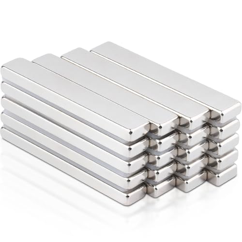 FPMYB 20 Stück Magnete Stark 60x10x5mm, Neodym Magnete Extra Stark Super Stark Seltenerdmagnete, Magnet Rechteckig für Pinnwand, Küchenschrank, Whiteboard, Magnetboard von FPMYB