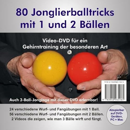 80 Jonglierballtricks mit 1 und 2 Bällen: Video-DVD für ein Gehirntraining der besonderen Art von FQL - Publishing