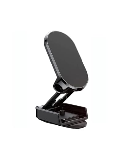 FQYYWL Kfz Handy Halterung 360 Drehbarer Magnetischer Autotelefonhalter, Magnet-Smartphone-Unterstützung, GPS, Faltbare Telefonhalterung Im Auto Handyhalter Auto (Color : Black) von FQYYWL