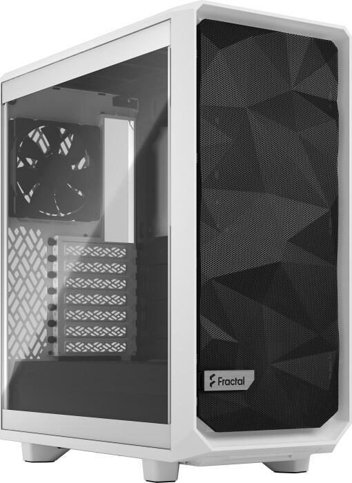 Fractal Design Meshify 2 Compact - schwarz/weiß - Clear Tempered Glass von FRACTAL DESIGN