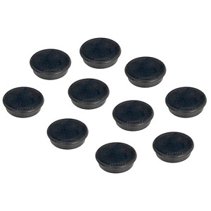 10 FRANKEN Haftmagnet Magnet schwarz Ø 3,2 x 0,7 cm von FRANKEN