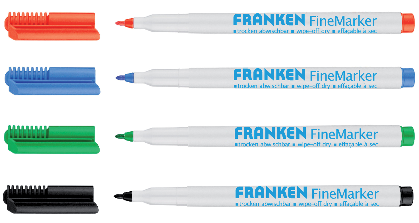 FRANKEN FineMarker, Strichstärke: 1-2 mm, sortiert von FRANKEN