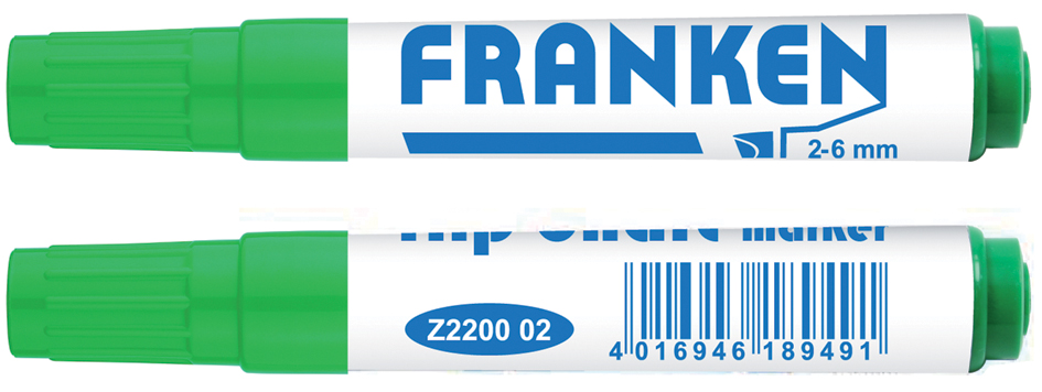 FRANKEN Flipchart Marker, Strichstärke: 2-6 mm, grün von FRANKEN
