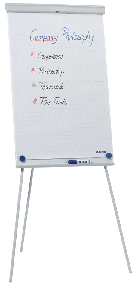 FRANKEN Flipchart X-tra! Line Standard, höhenverstellbar von FRANKEN