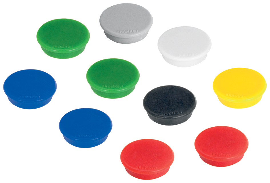 FRANKEN Haftmagnet, Haftkraft: 300 g, Durchm. 24 mm, grün FRANKEN Haftmagnet, Haftkraft: 300 g, Durchm. 24 mm, grün von FRANKEN