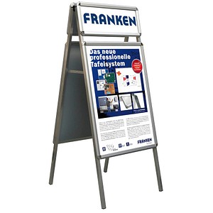 FRANKEN Kundenstopper Standard Plus silber DIN A1 4 Fächer FRANKEN Kundenstopper Standard Plus silber DIN A1 4 Fächer von FRANKEN