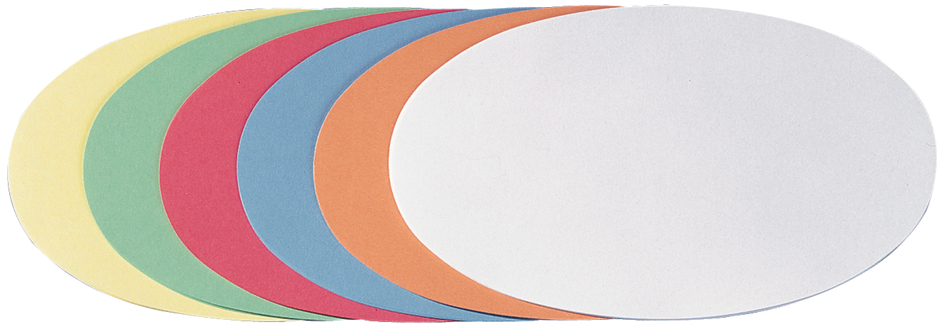 FRANKEN Moderationskarte, Oval, 190 x 110 mm, sortiert FRANKEN Moderationskarte, Oval, 190 x 110 mm, sortiert von FRANKEN
